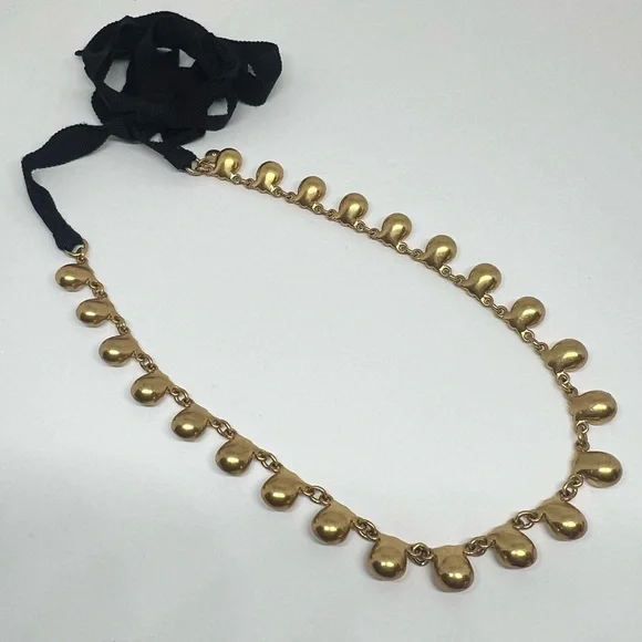 J. Crew Rhinestone Gold-Tone Necklace Beautiful! - Picture 4 of 5